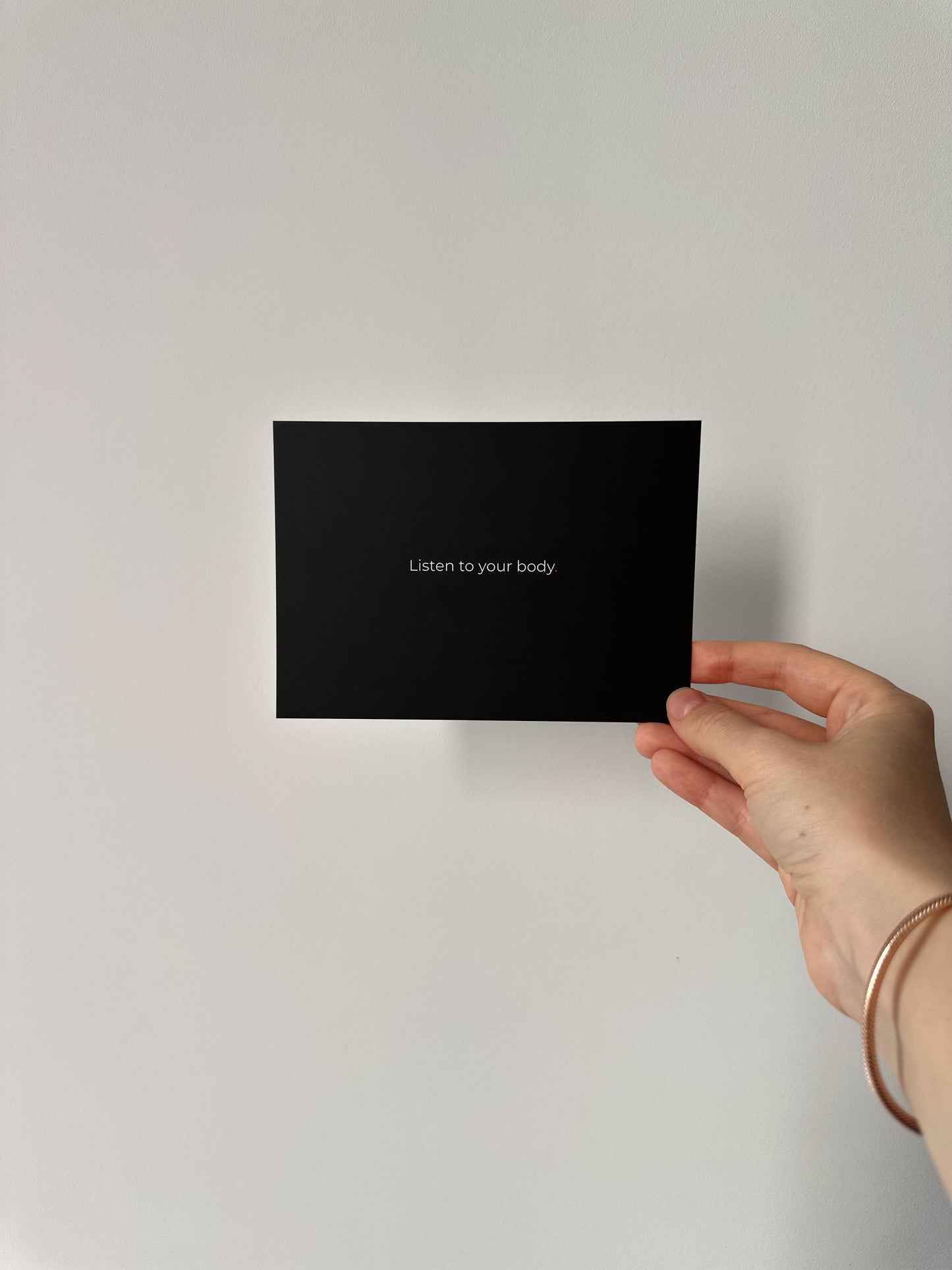 Black postcard A6