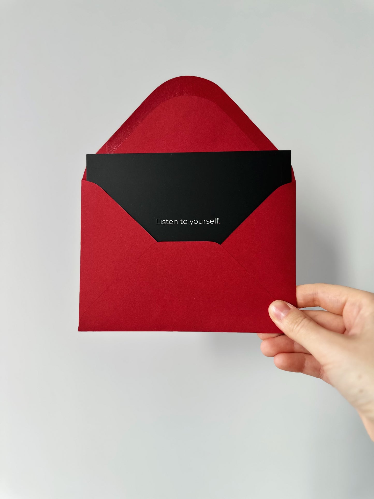 Black postcard A6