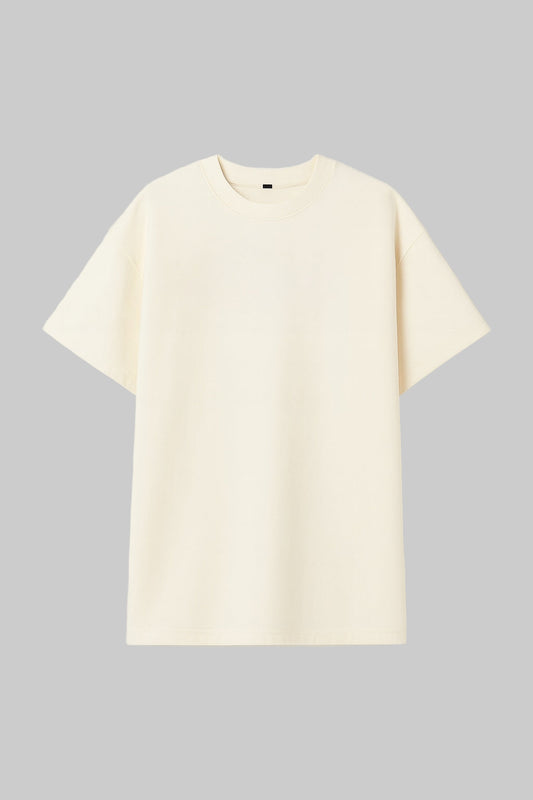 Ivory oversized T-shirt blank