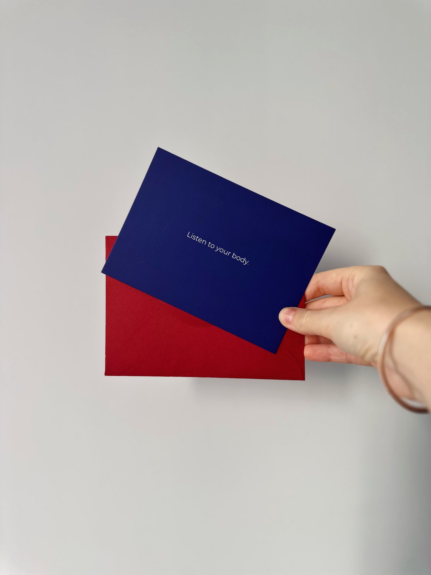 Navy blue postcard A6