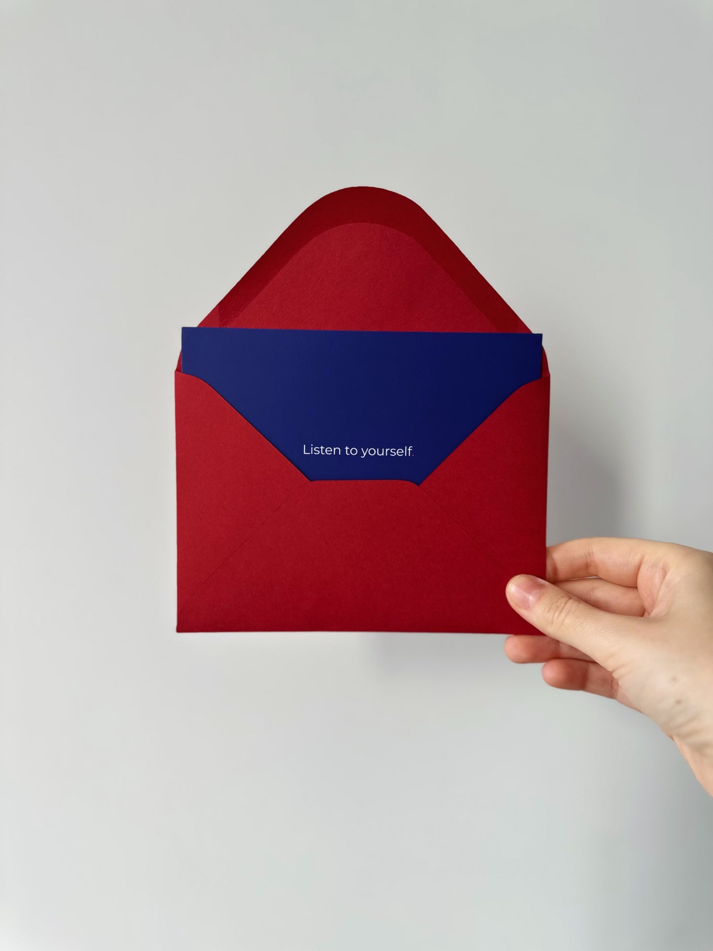 Navy blue postcard A6