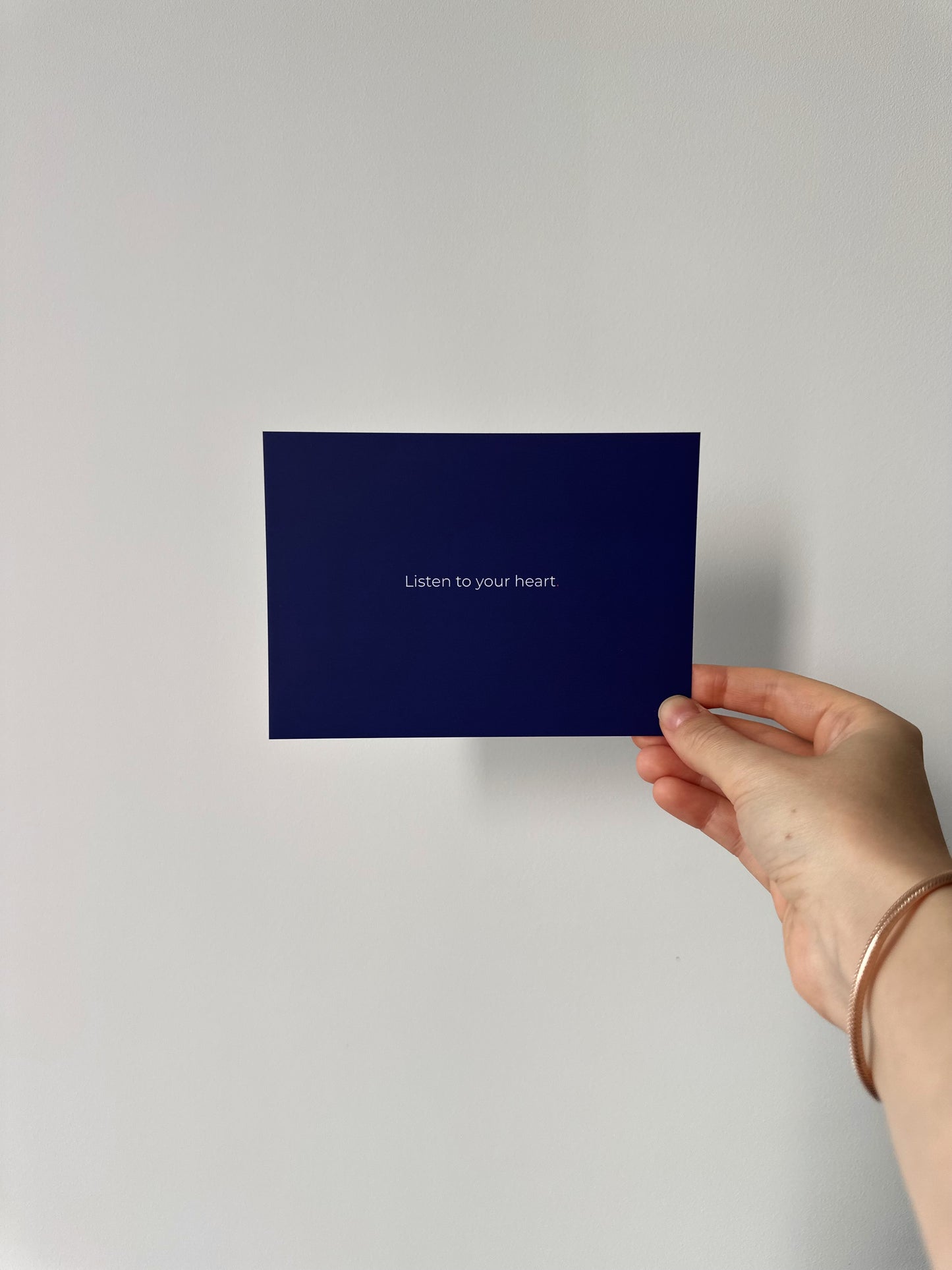Navy blue postcard A6