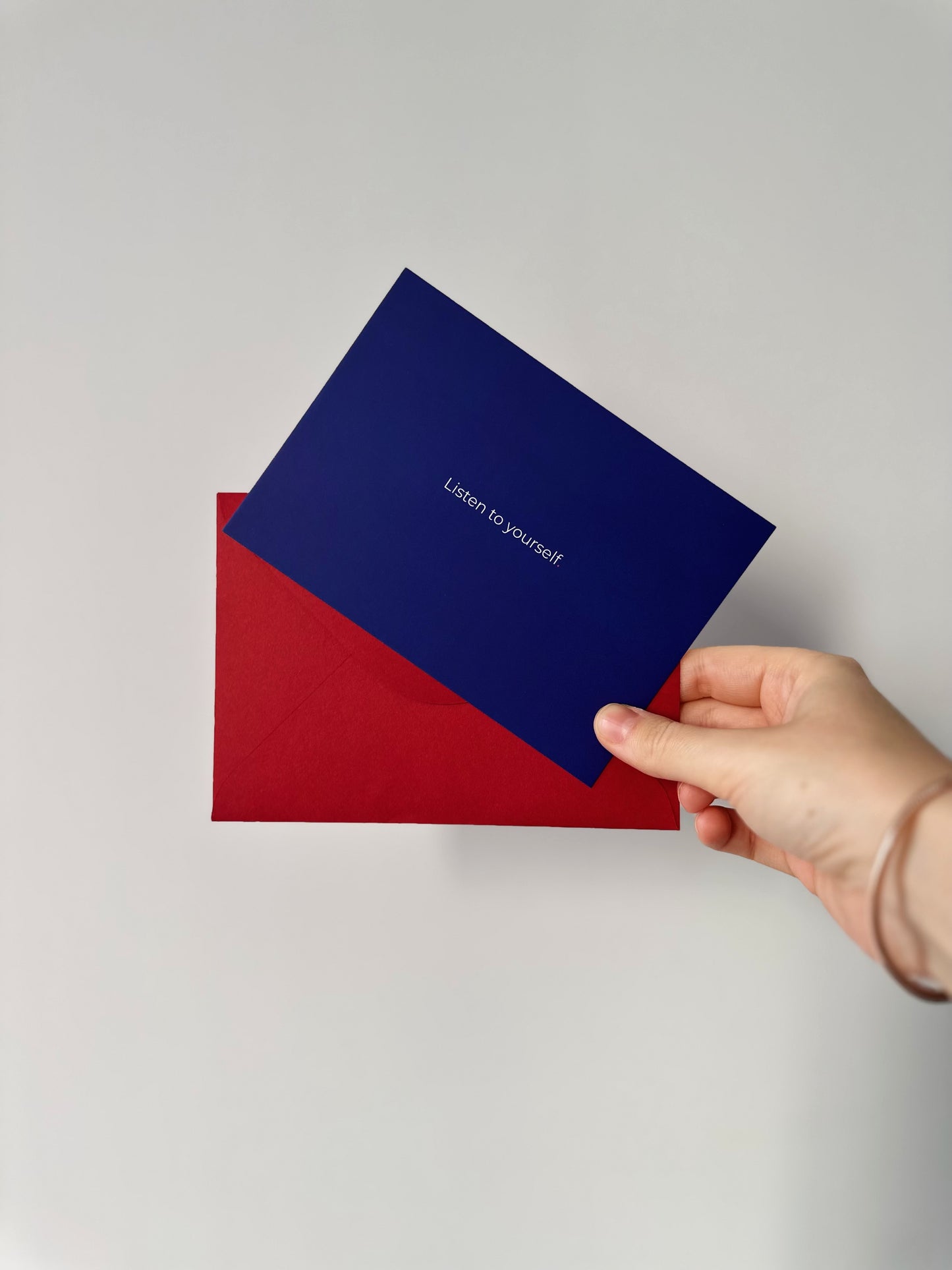 Navy blue postcard A6