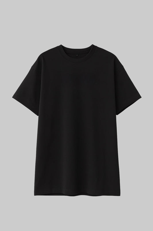 Black oversized T-shirt blank