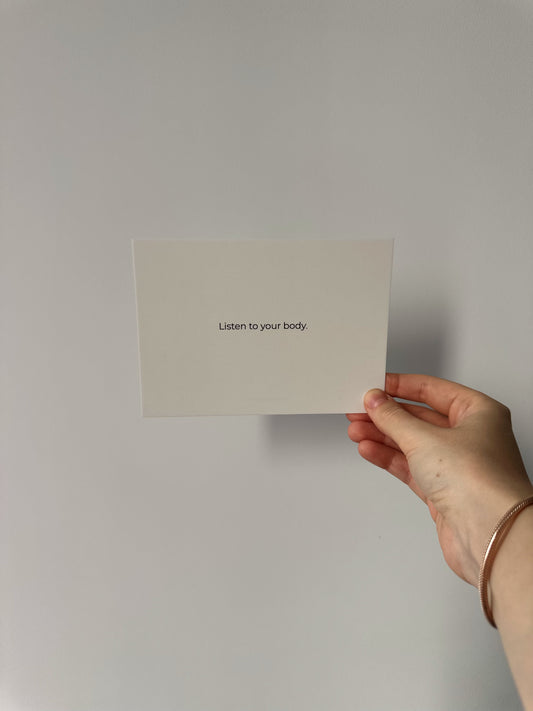 Cream postcard A6