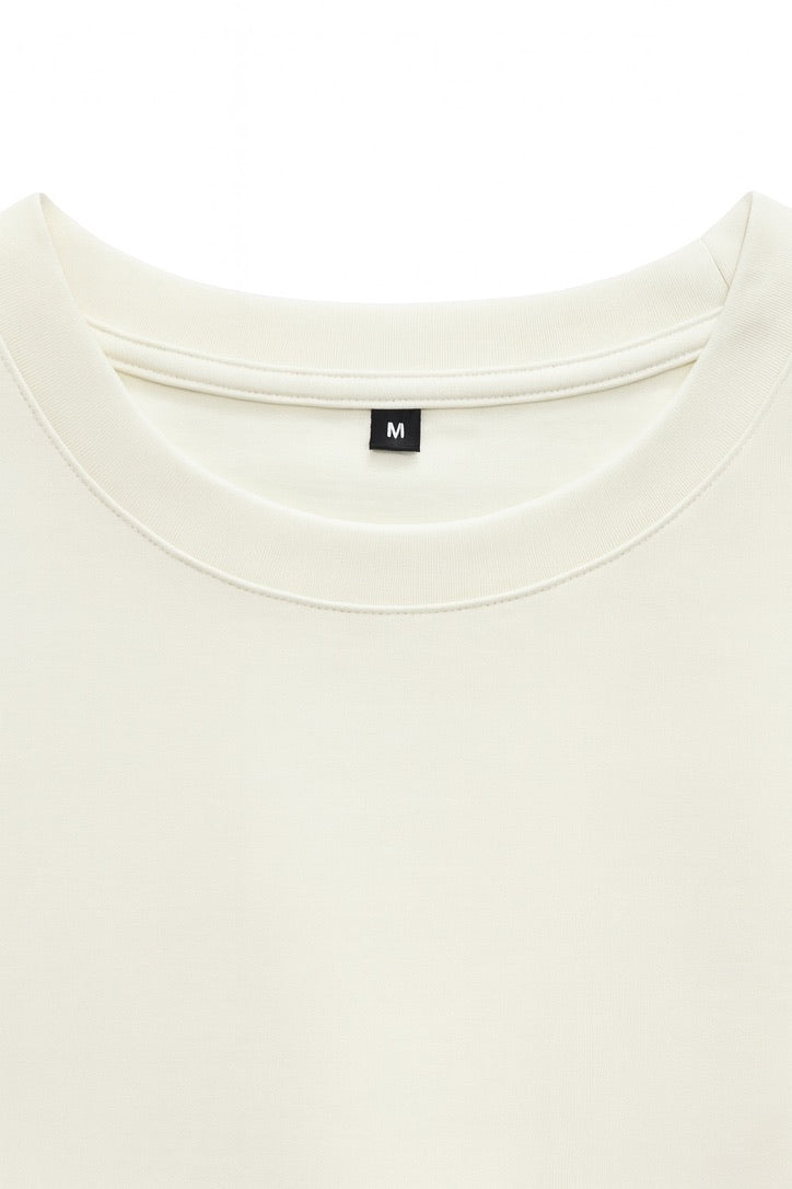 Ivory oversized T-shirt blank