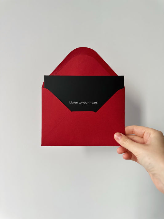 Black postcard A6