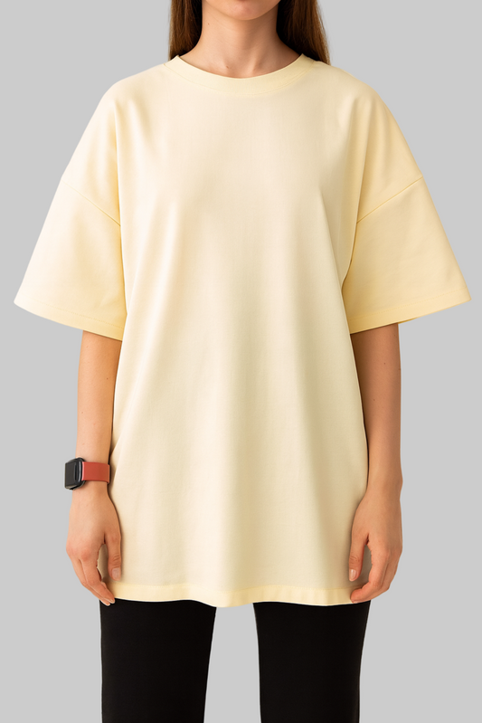 Ivory oversized T-shirt blank